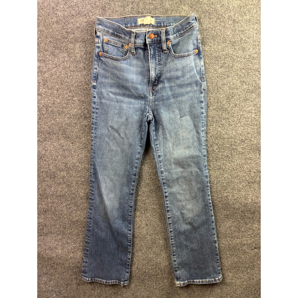 Madewell Cali Demi-Boot Jeans Womens 25 Blue High Rise Stretch Denim